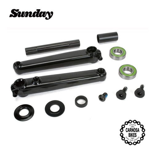 【SUNDAY BIKES】V2 SAKER CRANKS [セイカー V2 クランク] Black