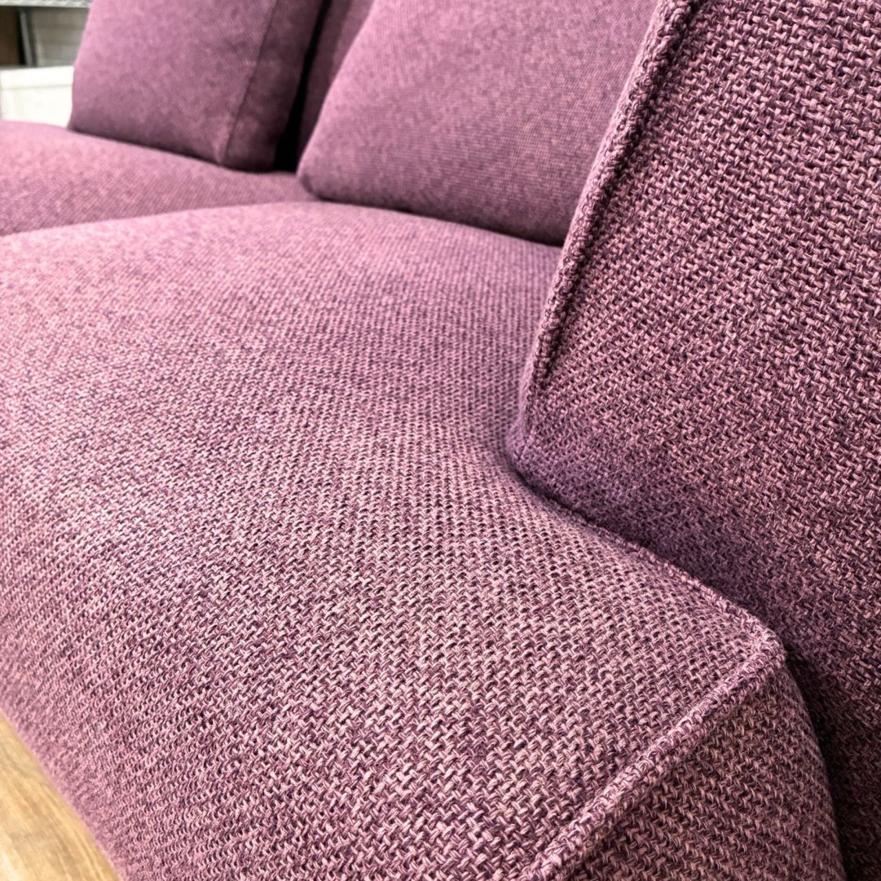 arflex MAGENTA アルフレックス マゼンタ 2人掛けソファ アイアン脚 リビング ダイニング ァブリック モダン シンプルモダン パープル系【中古】【350サイズ】