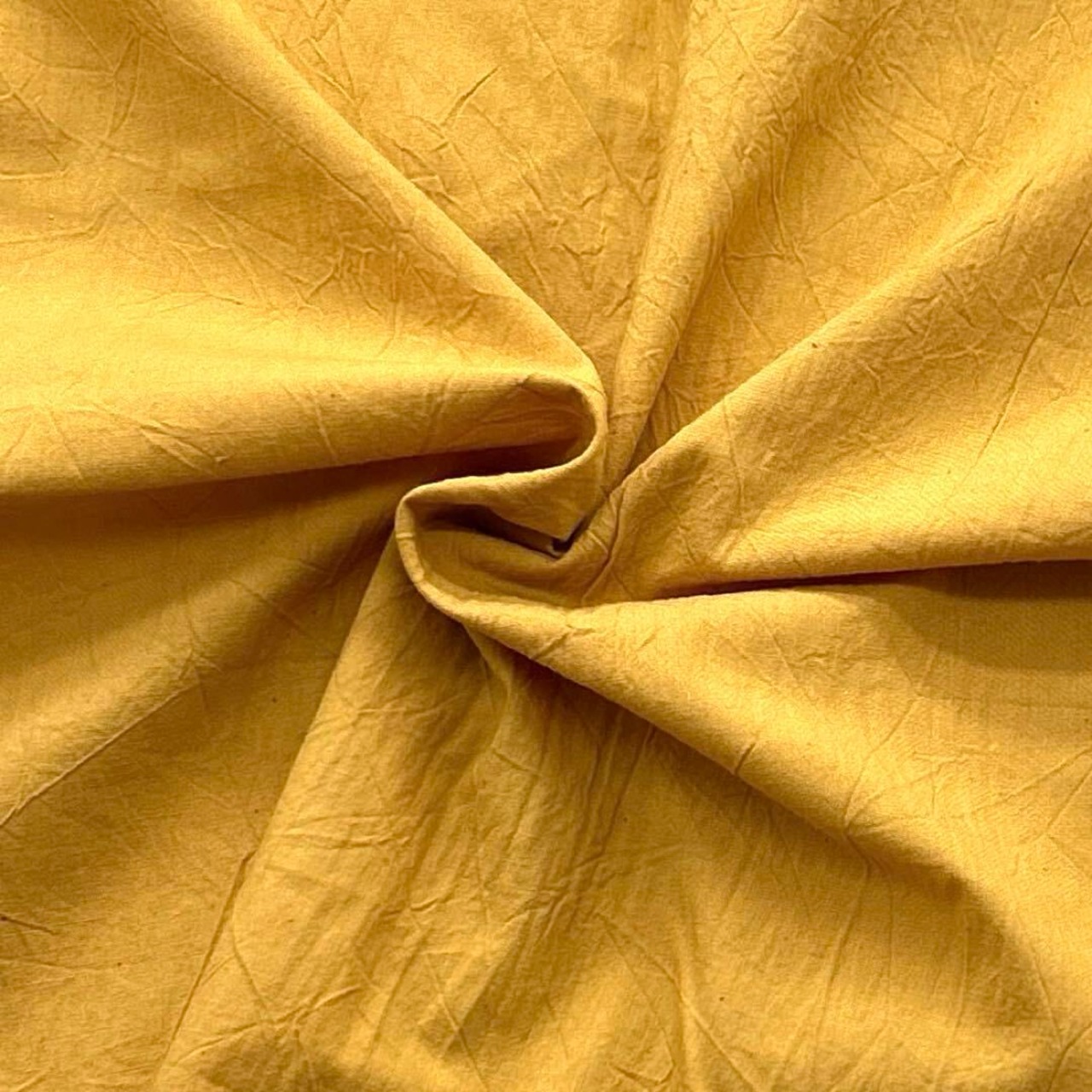 ★AM534◆2.9m◆ラスト１点！綿100％ワッシャーシーチング生地◆マスタード