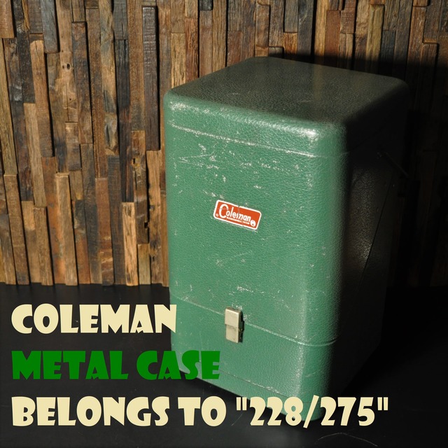 コールマン ガルウィング メタルケース グリーン ビンテージ 228/275適合 COLEMAN VINTAGE METAL CASE GREEN 美品 箱付き