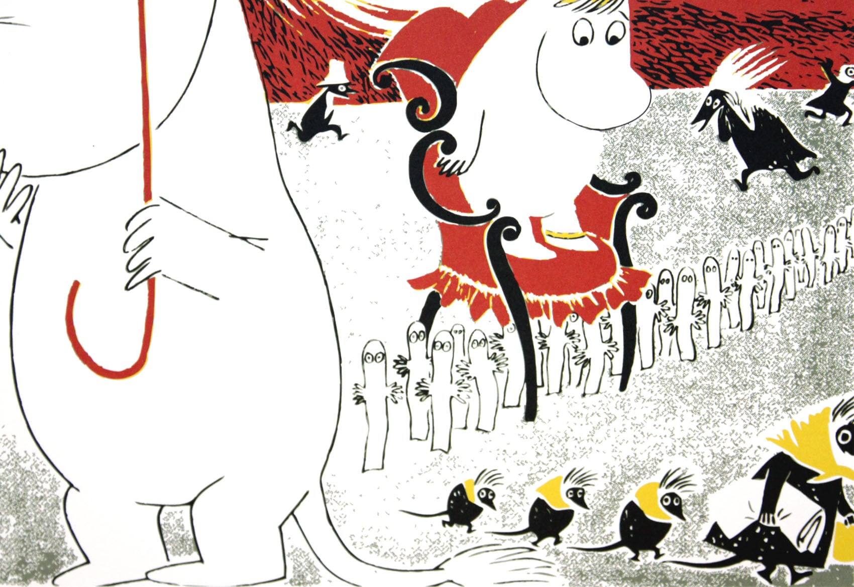 ムーミン 北欧 Putinki「ムーミントロール 7」送料無料 フレーム選択可能 展示用フック付アートポスター 絵画 インテリア アート