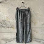 Blue and black patterned pants