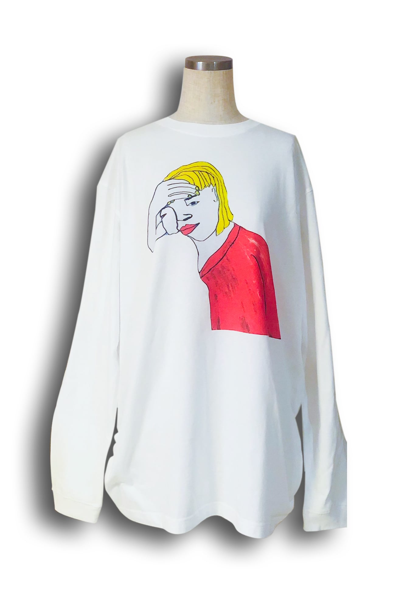 24SS】SOSHIOTSUKI FLATCOLLAR SUNFLOWER SHIRTS (PRINT_WHITE