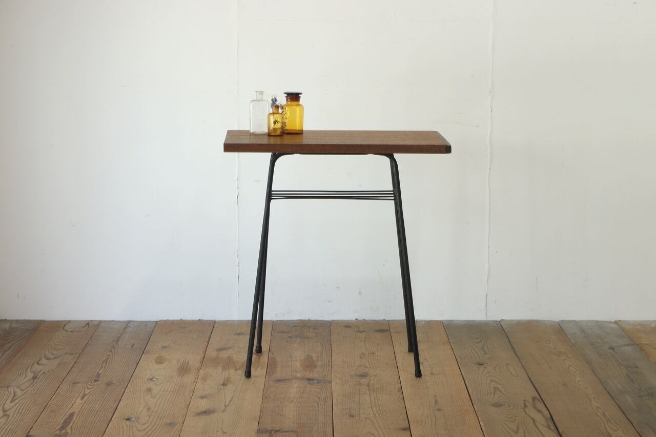 レトロ デスク ミニテーブル 机 作業台 展示台 花台 古材