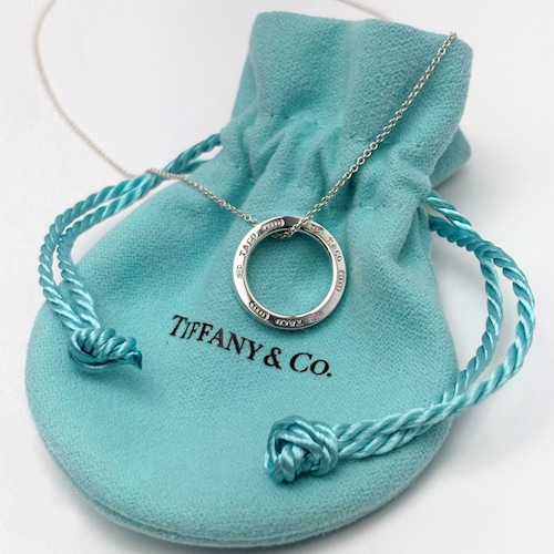 【 中古 】 ティファニー ネックレス スターリング シルバー 1837 TM サークル ペンダント  T&Co. シルバー925 レディース