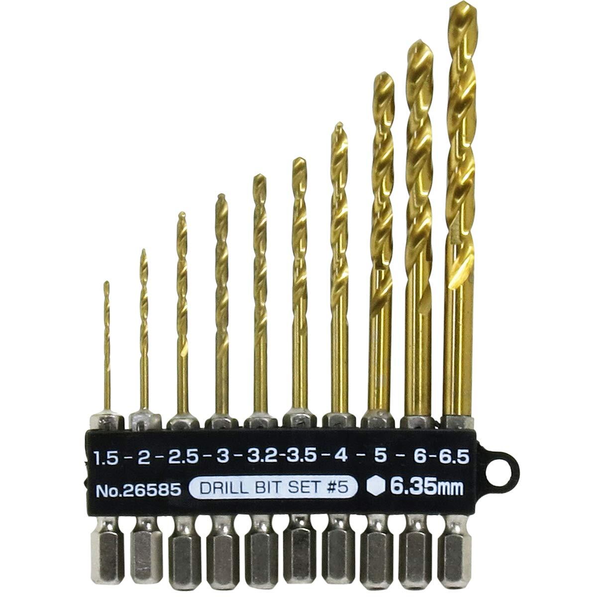 ZOYUBS 陶器穴あけドリルセット - 六角シャンクガラスドリルビット 3mm