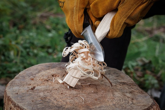 【FEDECA】ブッシュクラフトナイフ プレーンブラウン