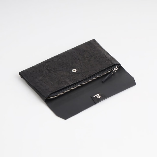 i ro se PAPER 3WAY LONG WALLET ( L.BROWN / BLACK )