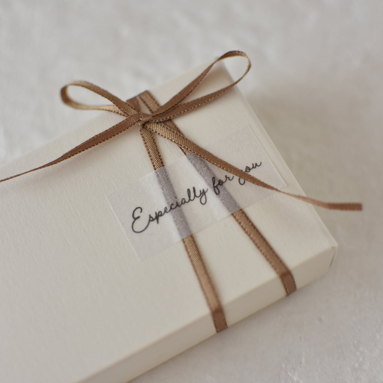 半透明 シール ギフトラッピング 100枚入 especially for you 60×20mm