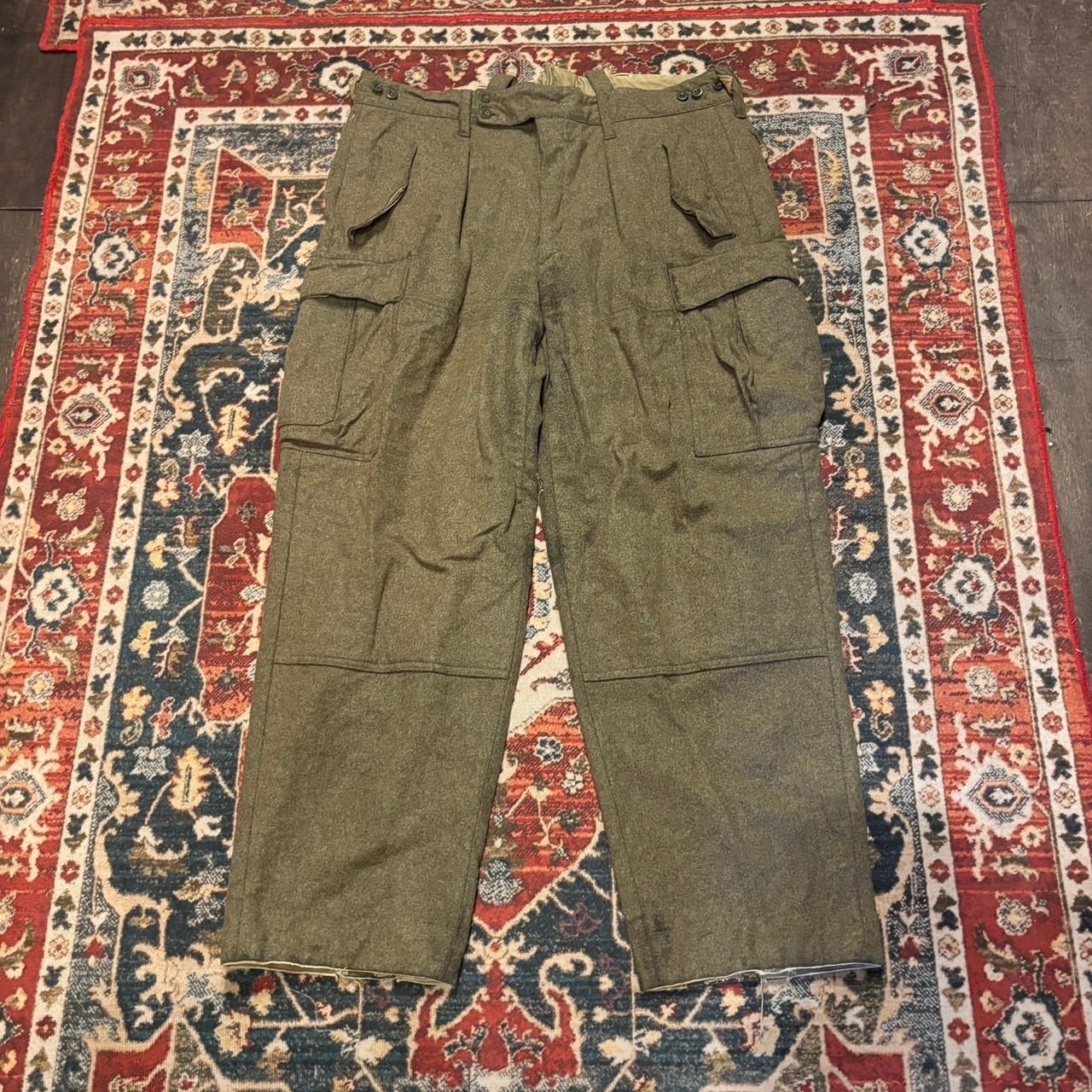 50s〜 スウェーデン軍 実物 CBV Swedish Army ウール パンツ W90cm