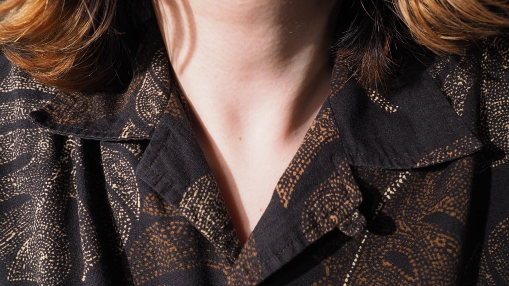 Decadent Fallen leaves full pattern Open collar ss shirt