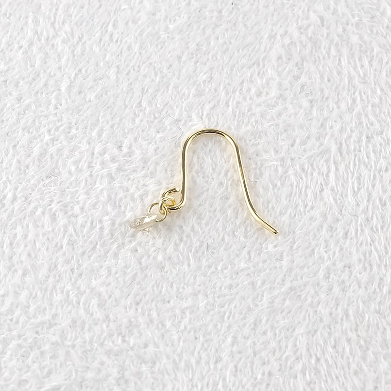 18金 ピアス ダイヤモンド ゴールド レーザーホール ダイヤ レディース