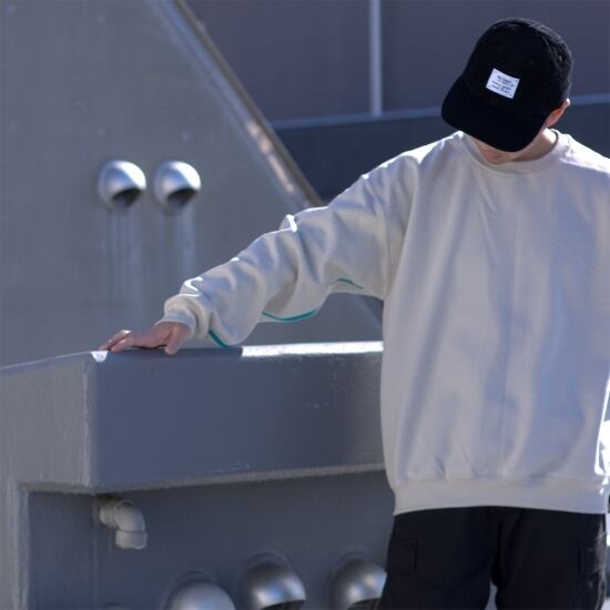 LINE PT CREWNECK SWEAT #SAND