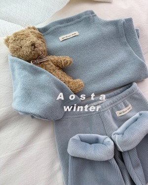 【Aosta】 プラウドT／ブルー（70–110cm）2025冬