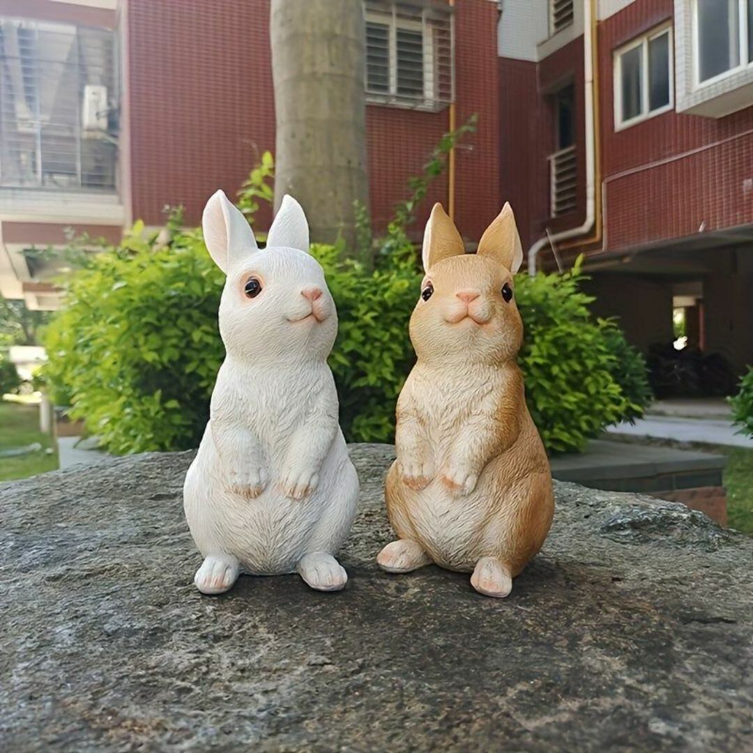 かわいいウサギのオブジェ ２色展開 ホワイト イエロー イースターバニー かわいいウサギ オブジェ 2色展開 ホワイト イエロー