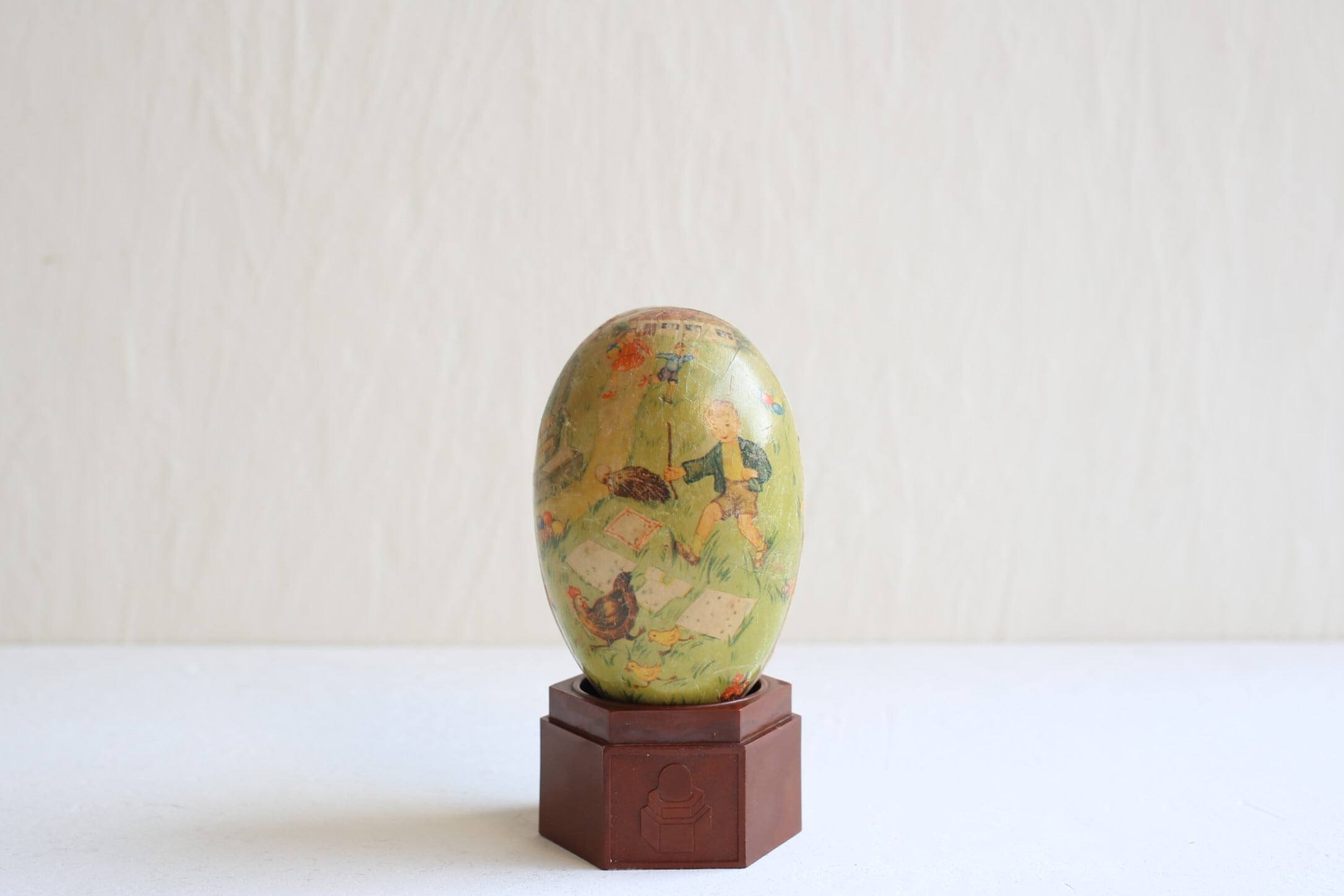 フランス ヴィンテージ 復活祭 イースターエッグ ペーパーボックス (小) N-03759④