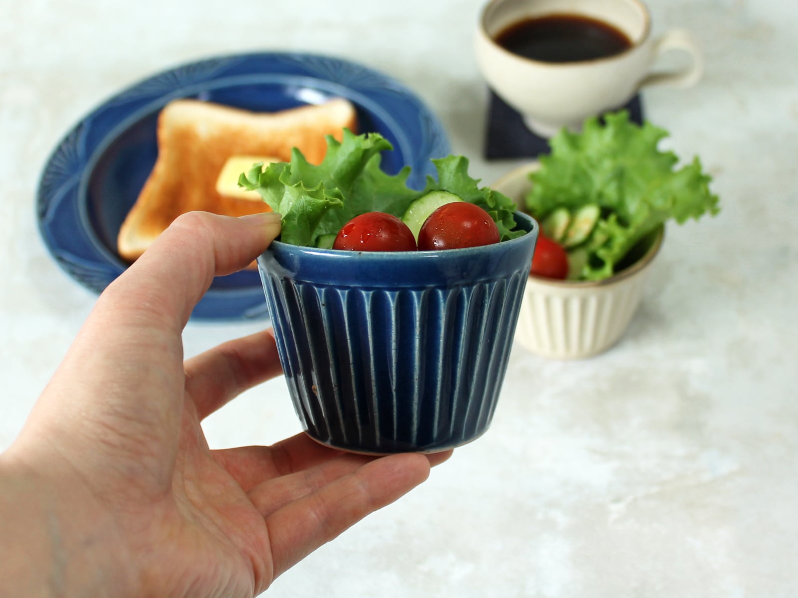 鎬蕎麦猪口 瑠璃釉 | higashiokimoto