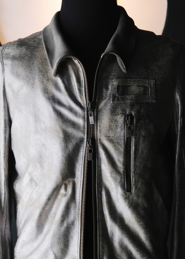 MCQ by ALEXANDER MQUEEN faded double zip leather blousons