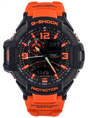 【即納】CASIO カシオ G-SHOCK G-ショック SKY COCKPITスカイコックピット GA-1000-4A ブラックー×オレンジ 腕時計 メンズ