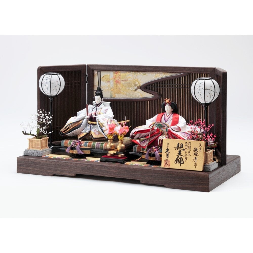 雛人形｜久月 平飾り 金駒刺繍 飯塚孝作｜女の子 ｜桃の節句｜久月正規