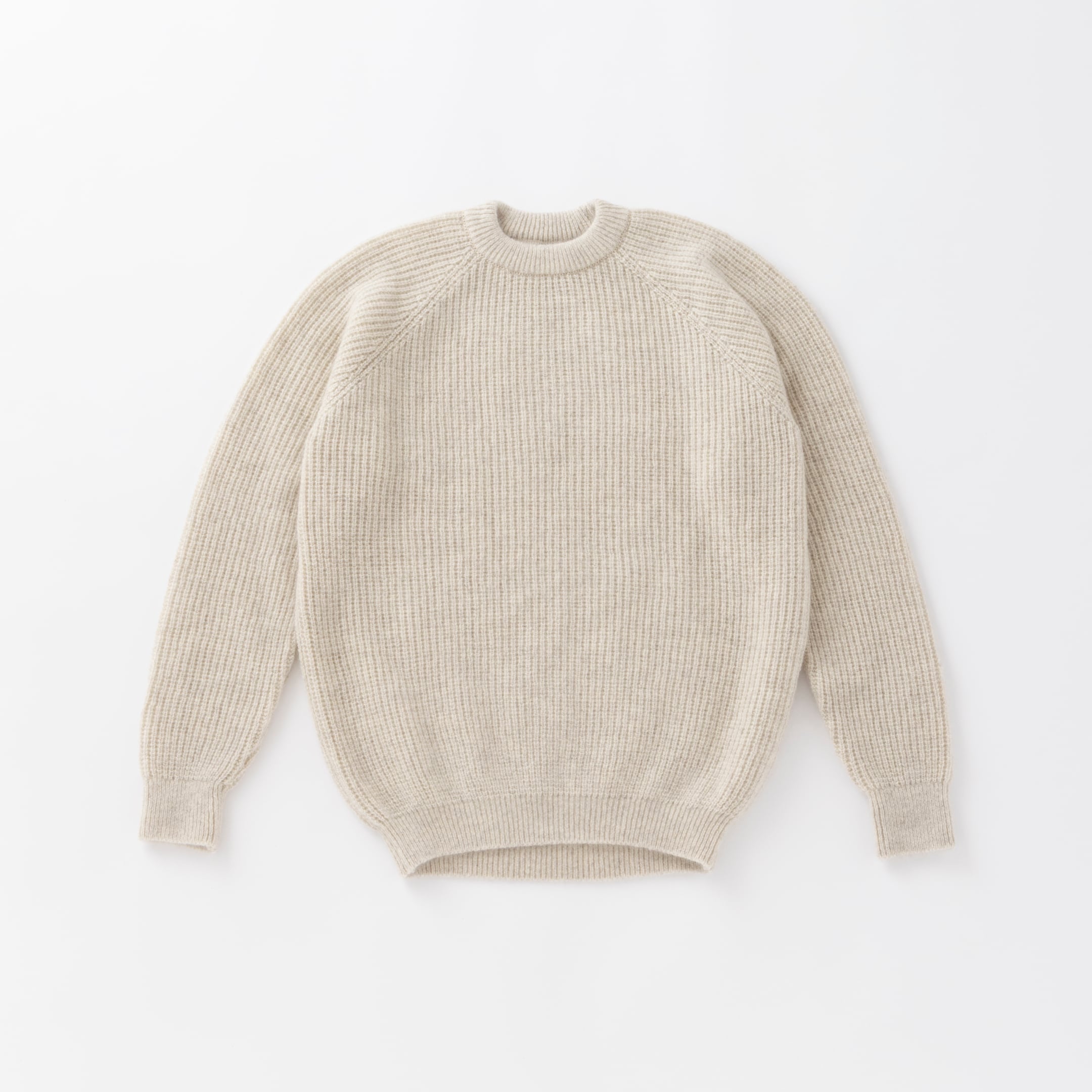 ドゥーズィーエムクラス ニット セーター ウール 畔編み アイボリー