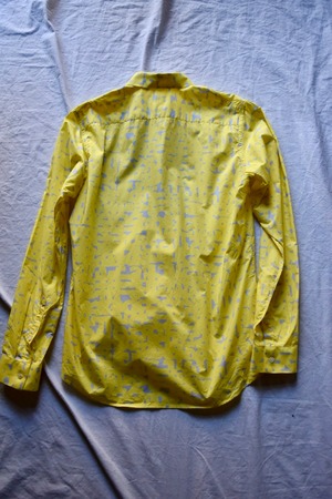 "JIL SANDER" Yellow art shirt