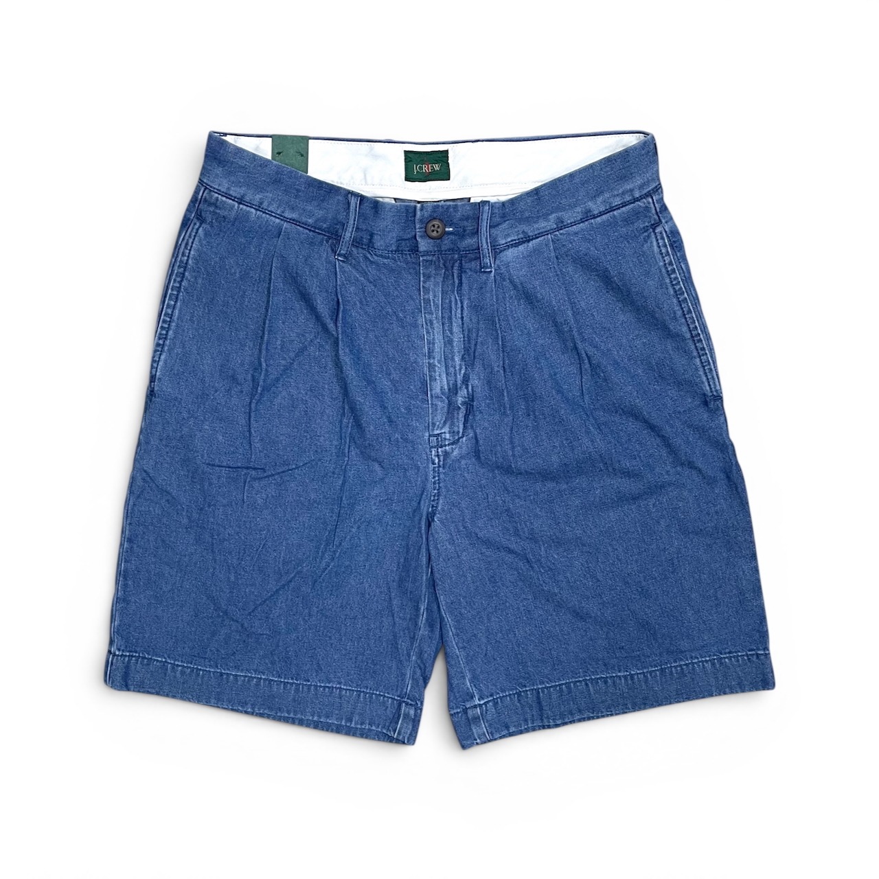 【新品】J.Crew ジェイクルー ダンガリー生地 プリーツショーツ ショートパンツ 【SPT-JCREW-001】 - 1