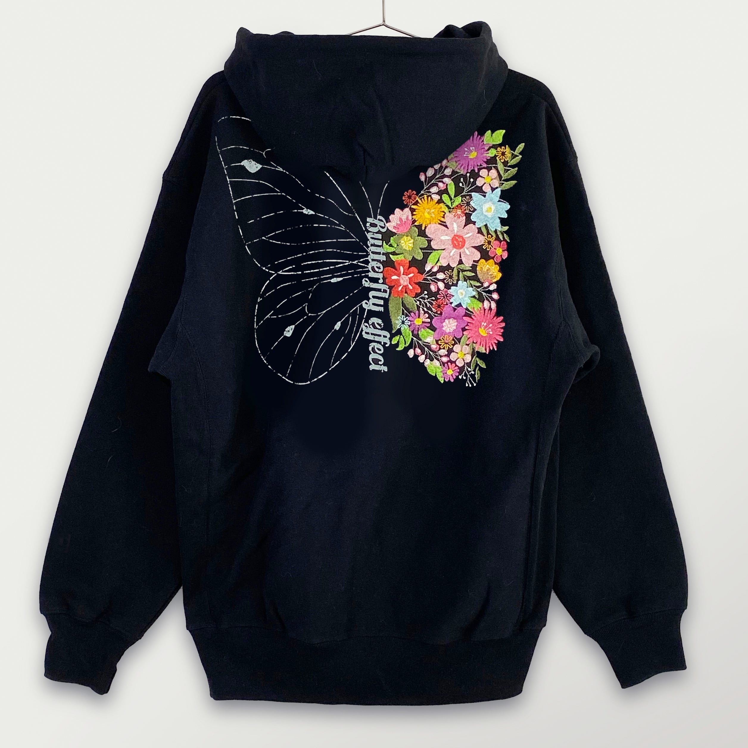 刺繍☆パーカー／Butterfly effect 12oz