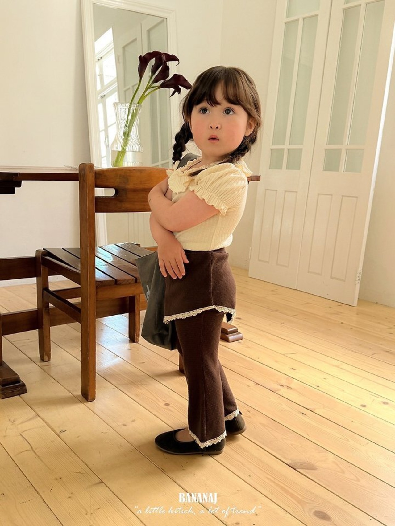 韓国子供服 / BANANA J / 26Autumn / ジャルダン スコートパンツ / 秋服 / キッズ *XS~JS*