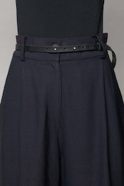 _Fot - belt :dark brown|牛革レザーベルト/細幅15mm/ギボシ留め/11穴サイズ調整/日本製