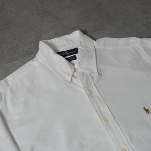 Ralph Lauren oxford BD shirt "YARMOUTH" white [L相当] 古着