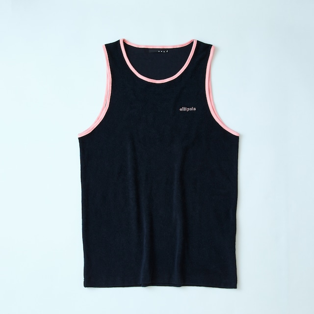 ellipsis pile tank BLACK-PINK / イリップシス パイルタンク ブラック-ピンク