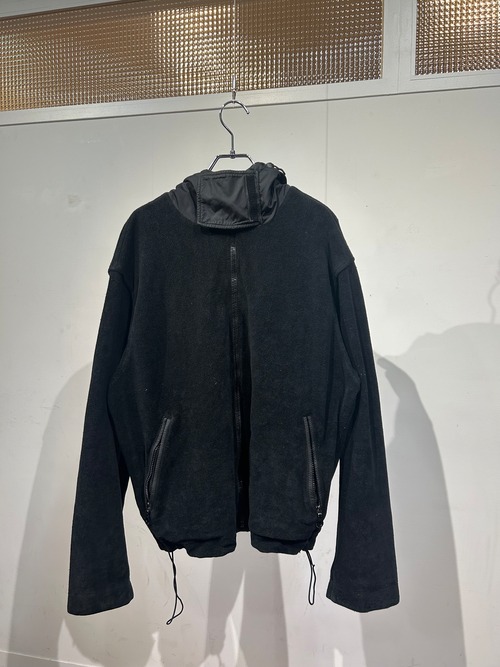 2001s GIORGIO ARMANI NEVE Fleece Zip-Up Hooded Jacket