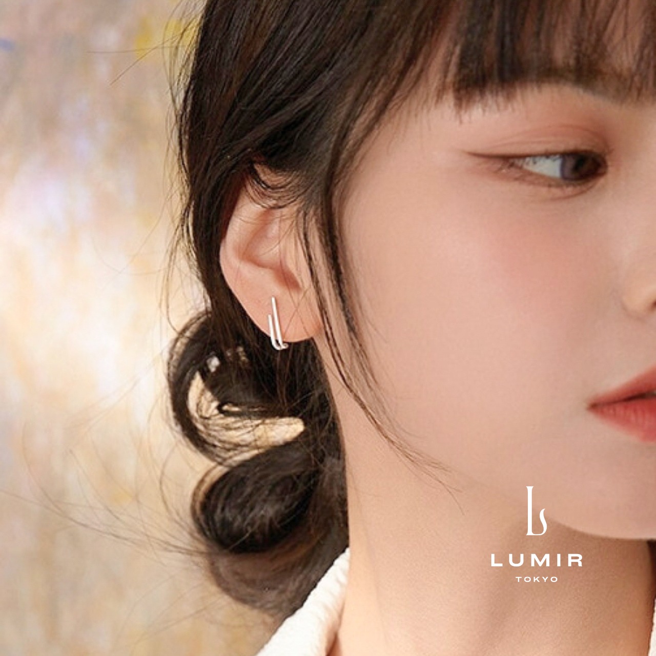シンプルラインスタッドピアス