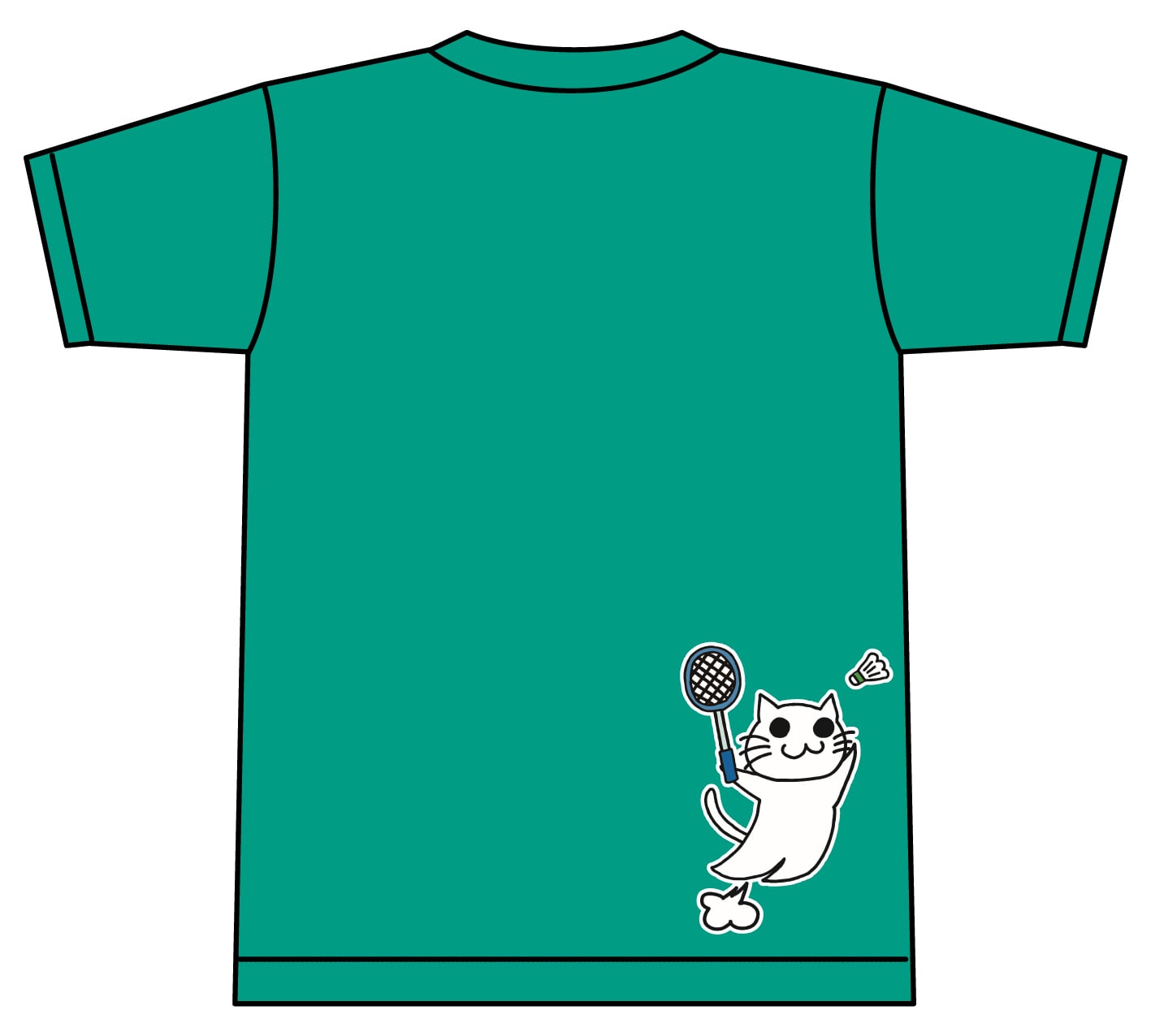 YONEX(ヨネックス) ドライ Tシャツ バドミントン 【白ねこ】【ジャンプ