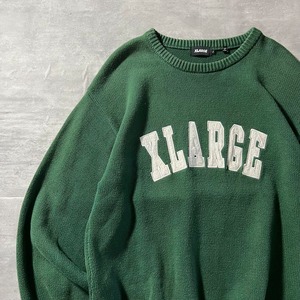 X-LARGE / embroidery cotton knit size L