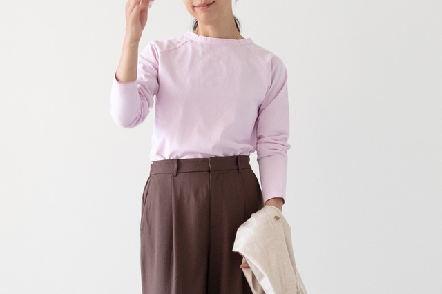 USAコットン(製品染め) - ラグラン長袖TEE