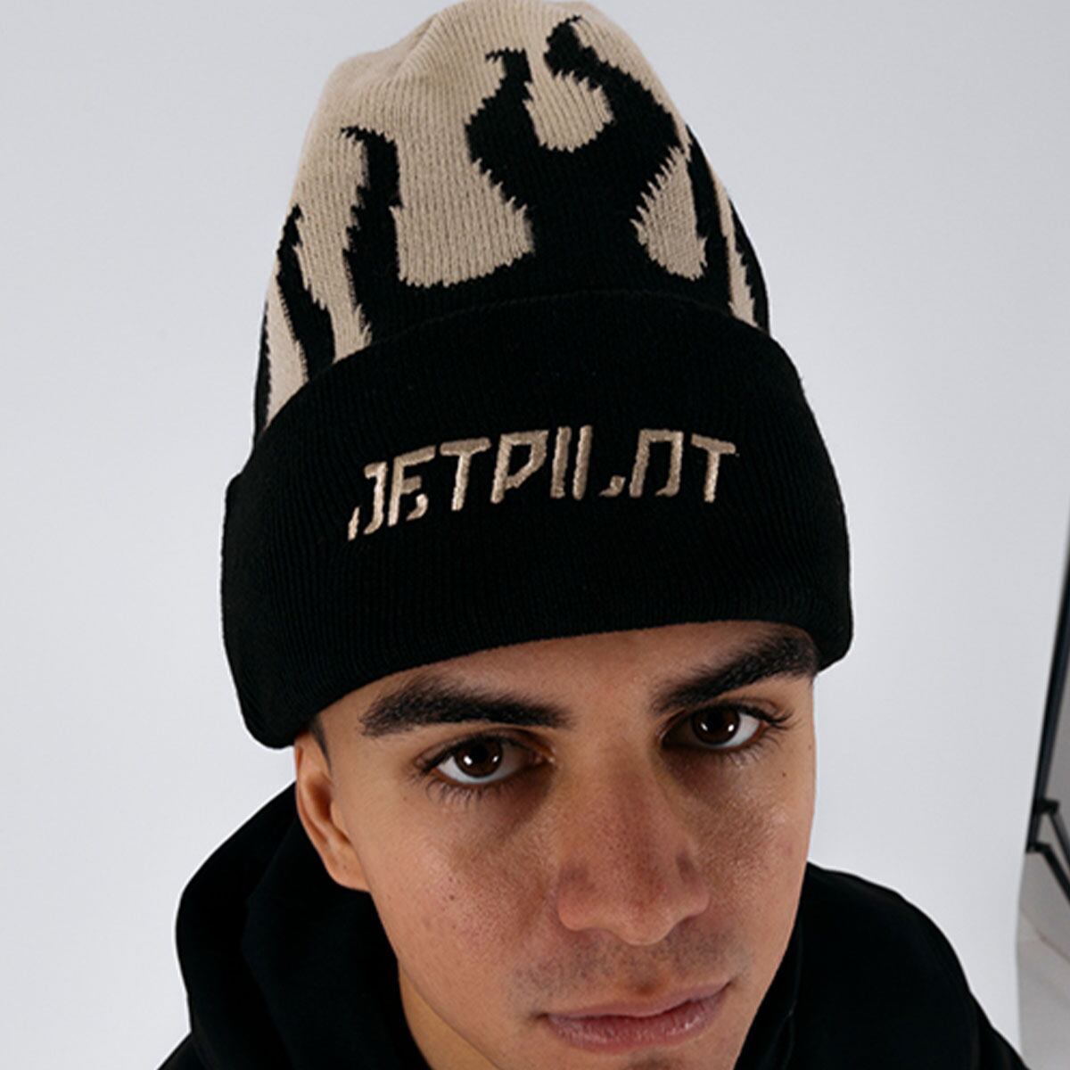 コンバインド ビーニー セメント ニットキャップ W26803 JETPILOT