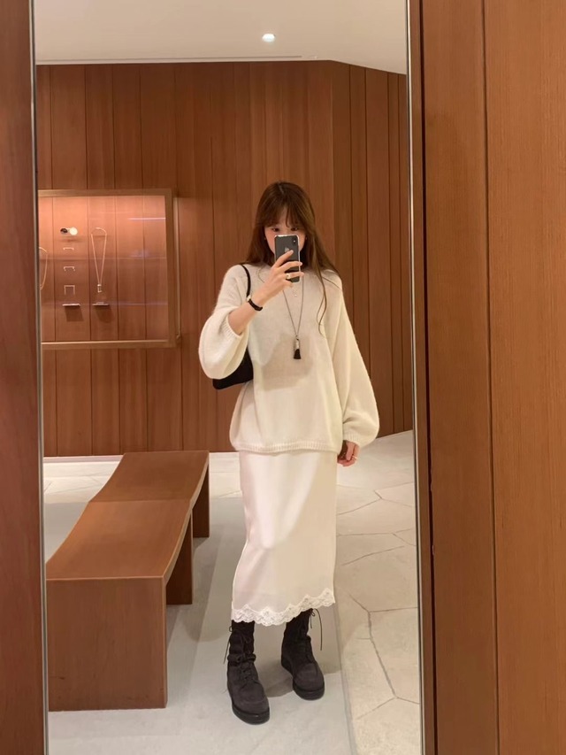 (OUNCE) balloon mohair  knit / 2color