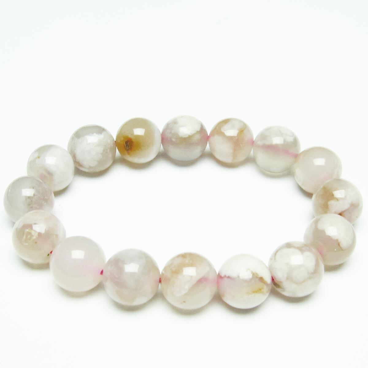 チェリーブロッサムアゲート ブレスレット 桜瑪瑙 13mm [M便 1/10] 111-26445
