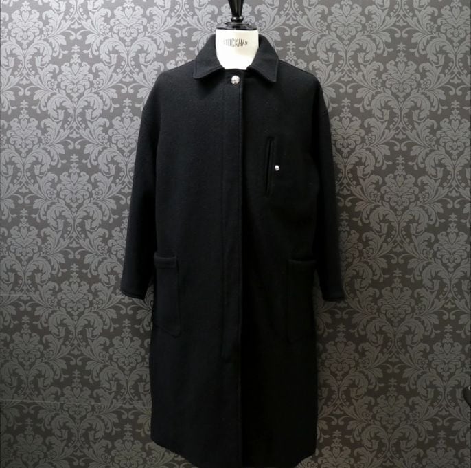 CHROME HEARTS／DELANCEY ウールオーバーサイズコートブラック e6ee3b7a98816a6fa25f60f8a1dbe1