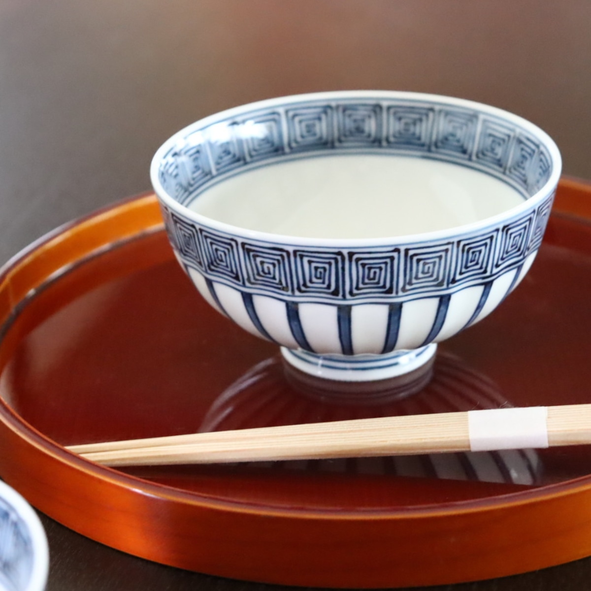 十草雷文 飯碗 大・小 | 平戸松山窯