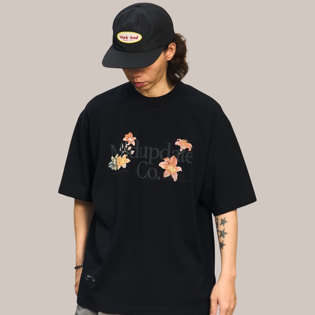 グワンザウ フローラルロゴTEE A2264