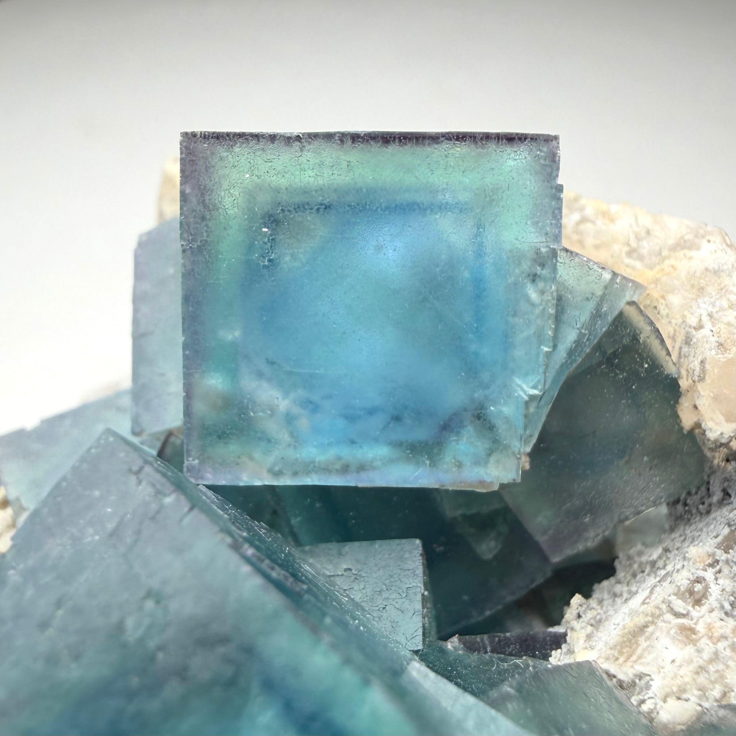 フローライト / クォーツ【Fluorite with Quartz】ナミビア産