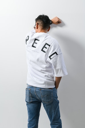 《Premium》 Back expression T-shirt / white