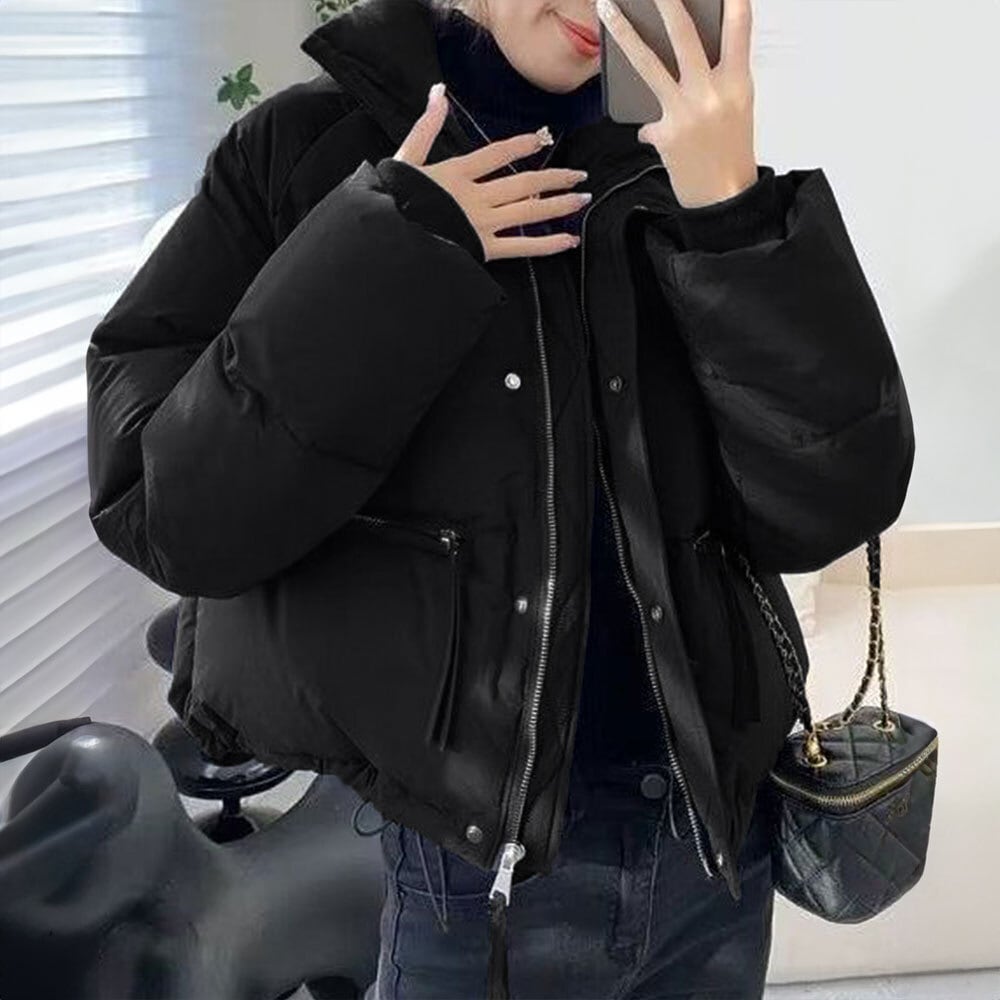 ダウン ジャケット レディース 秋冬 防寒 アウター おしゃれ きれいめ 大人 かわいい 中綿 ブルゾン 暖かい ショート丈 ストリート系 アメカジ 大人可愛い 大人女子