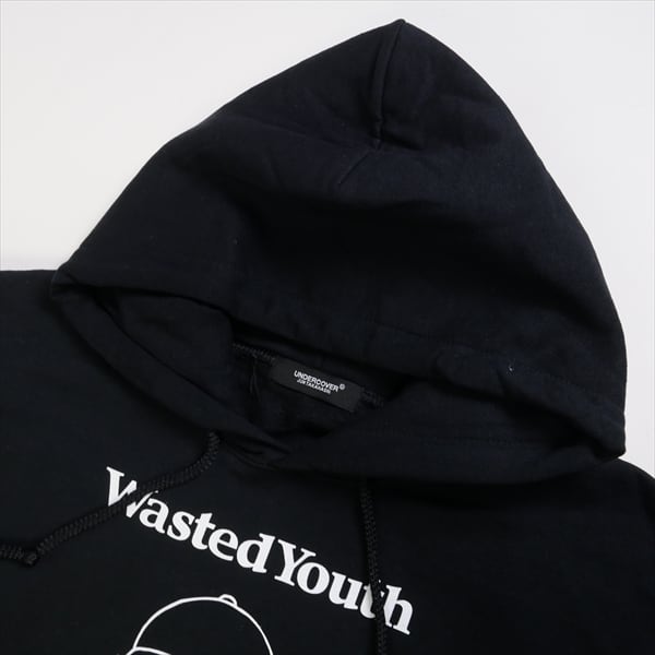 wasted youth 黒 パーカー XL