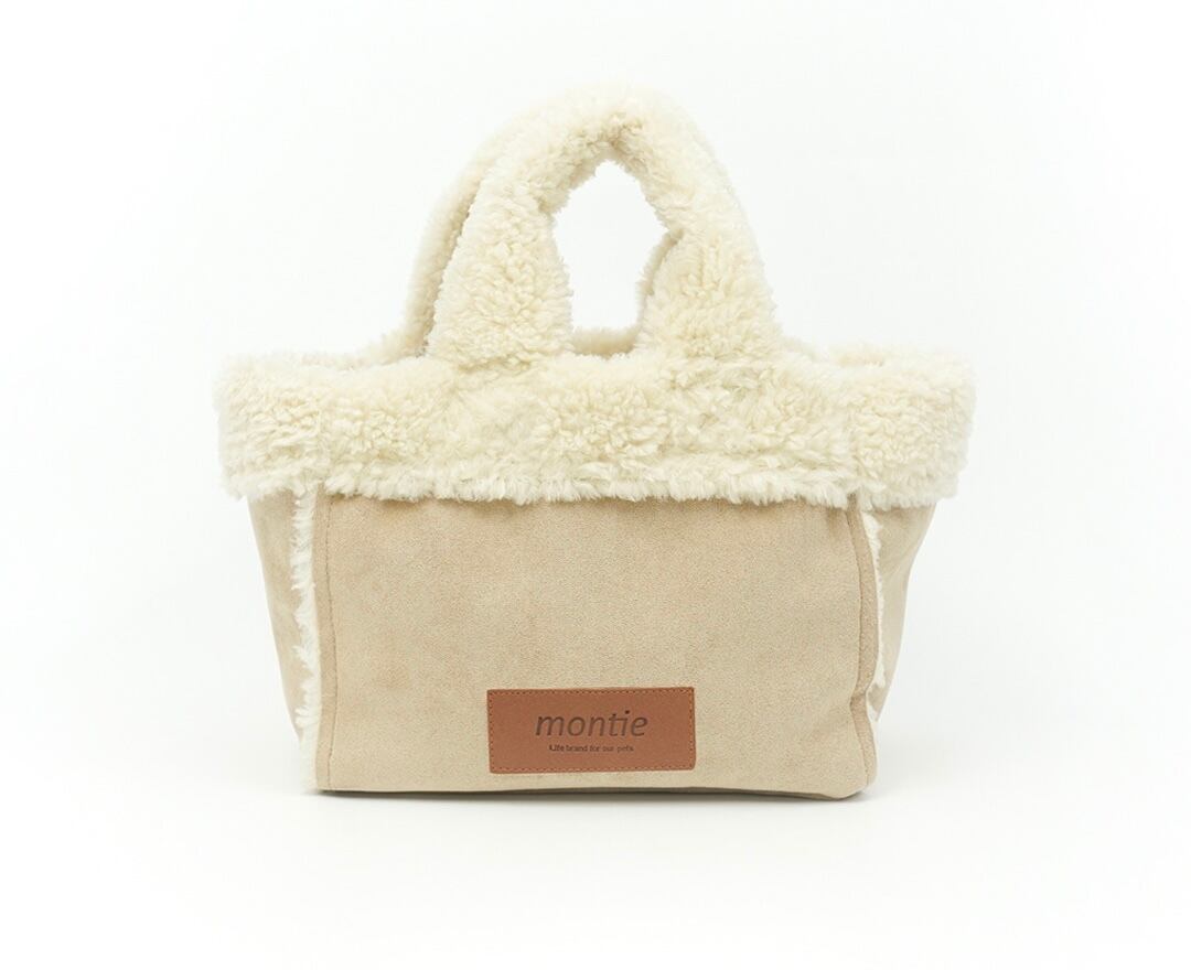 持ち手まで温かいバッグ - (BEIGE)