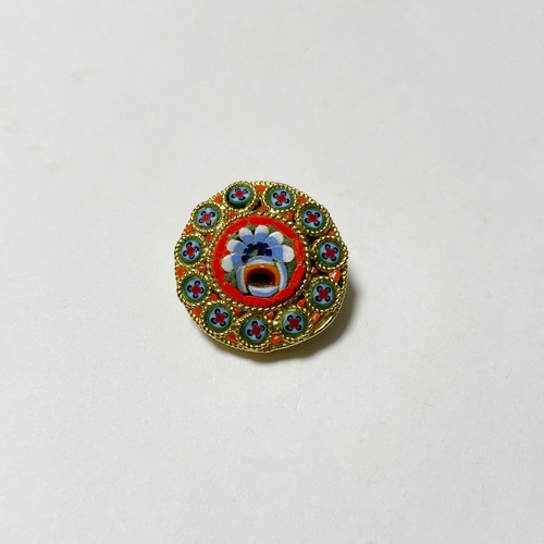 Vintage Italian Micro Mosaic Brooch