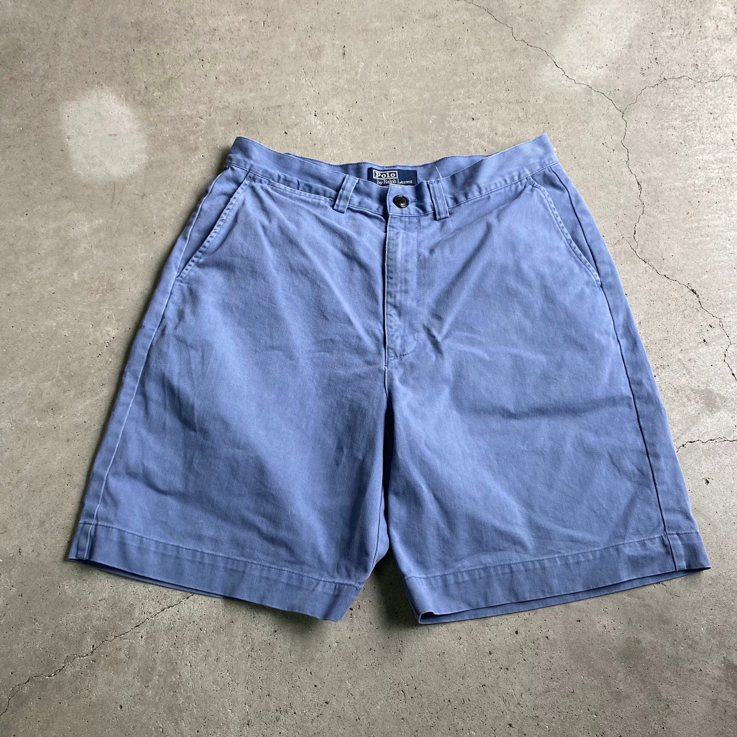 Polo By Ralph Lauren ポロバイラルフローレン ポロチノ チノショーツ ショートパンツ ショーツ メンズw33 古着 Philip Short くすみブルー 青 ショートパンツ Cs29 50 Cave 古着屋 公式 古着通販サイト